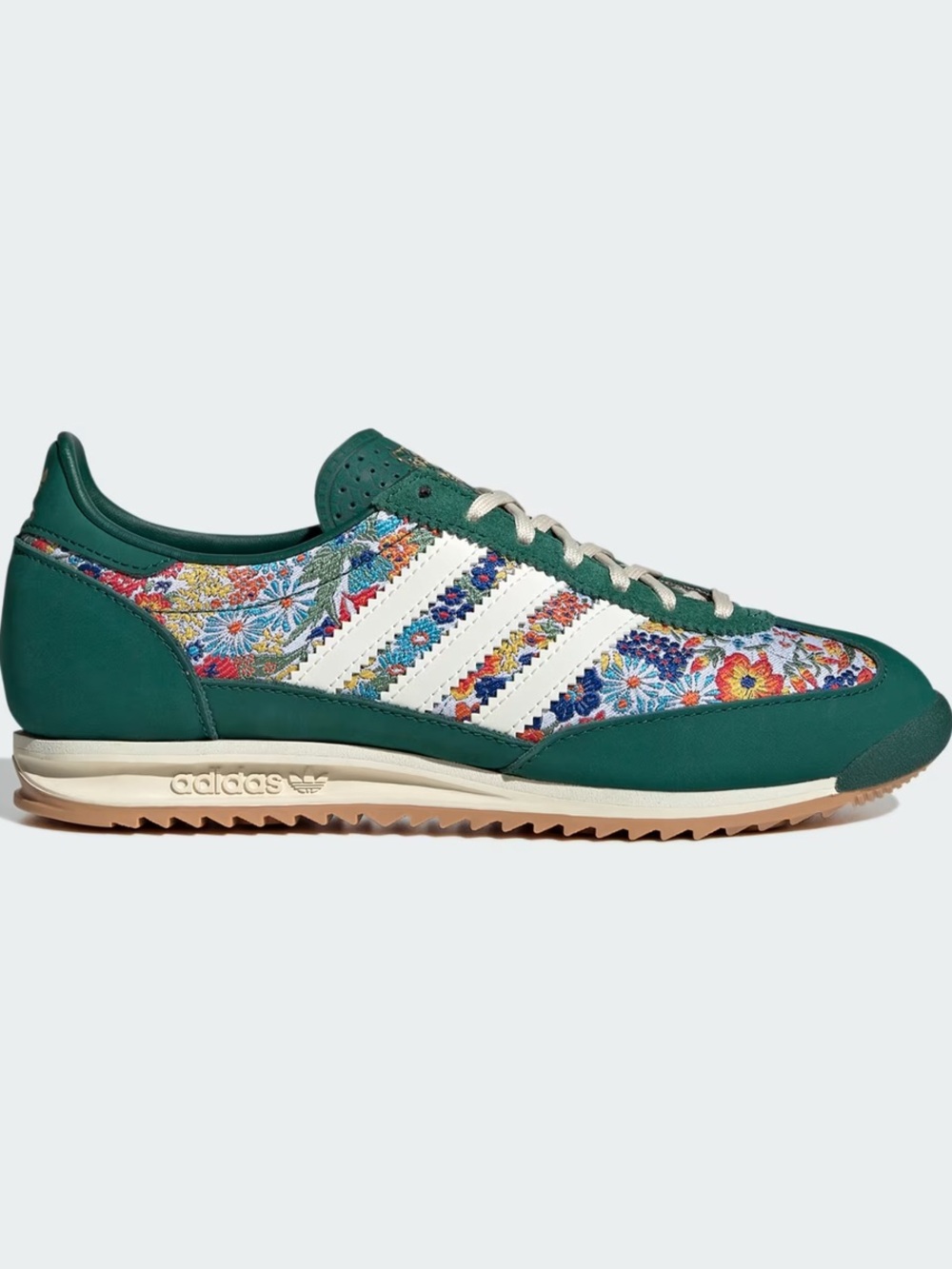 Adidas Women’s Green Floral Liberty of London Lace-Up Sneakers